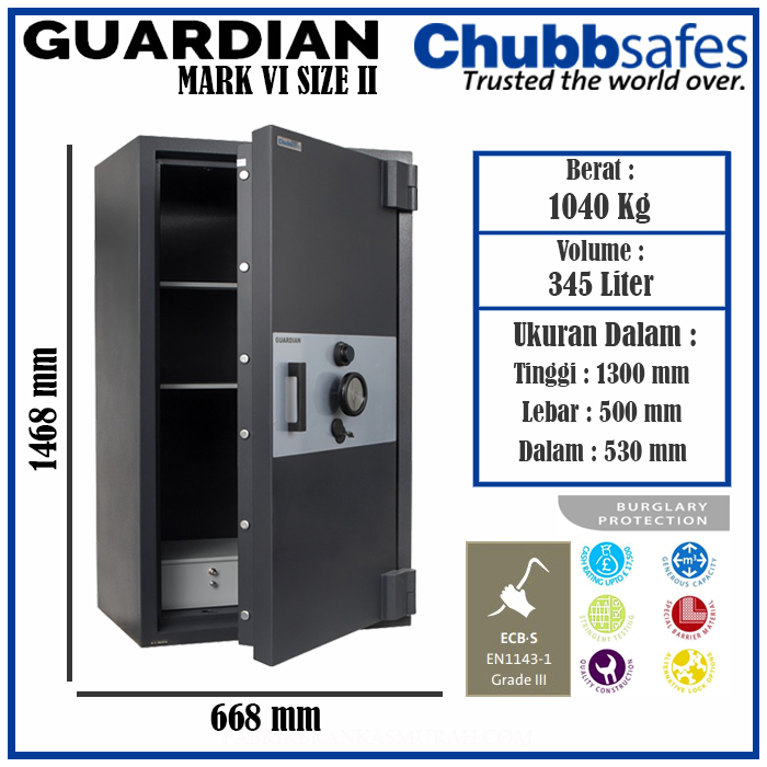 Brankas Chubbsafes Guardian Mark VI Size 2