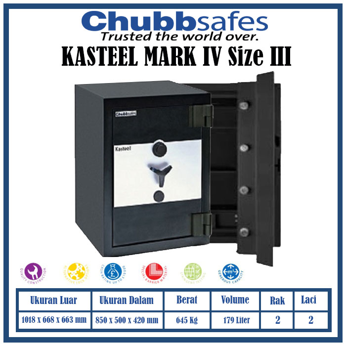 Chubbsafes Kasteel Size 3