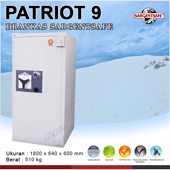 Brankas Sargentsafe Patriot Size 9