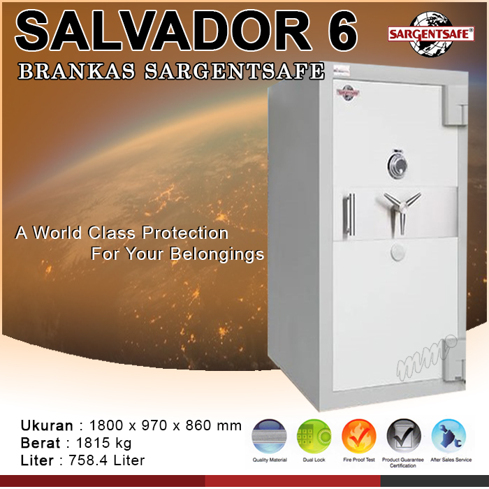 Brankas Sargentsafe Salvador Size 6