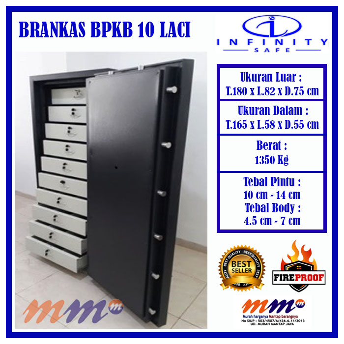 Brankas Infinity BPKB 10 Laci