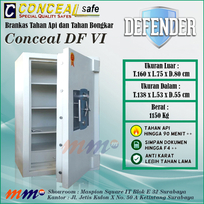 Brankas Conceal Defender Size 6