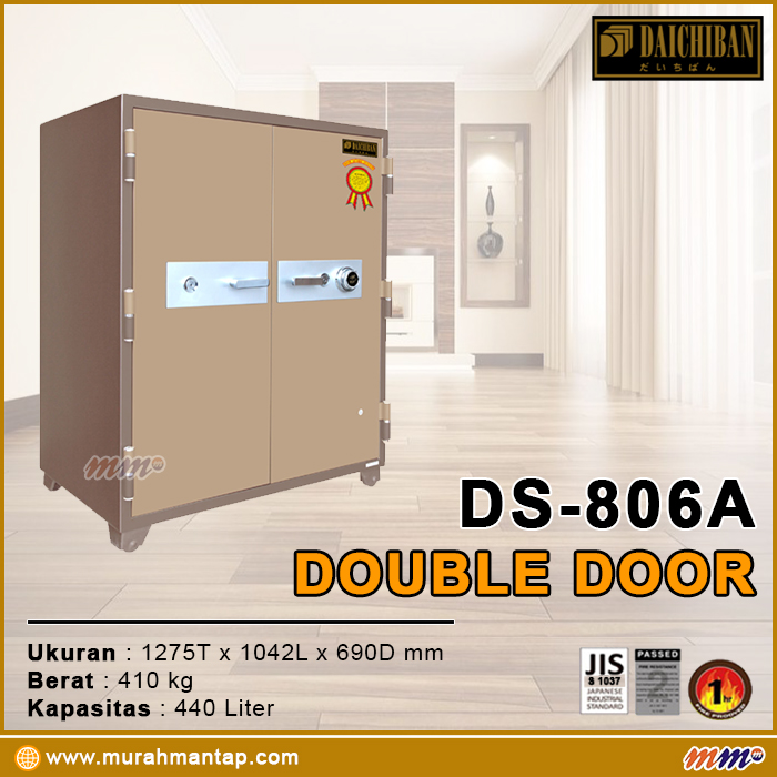 Brankas Daichiban Double Door DS-806A