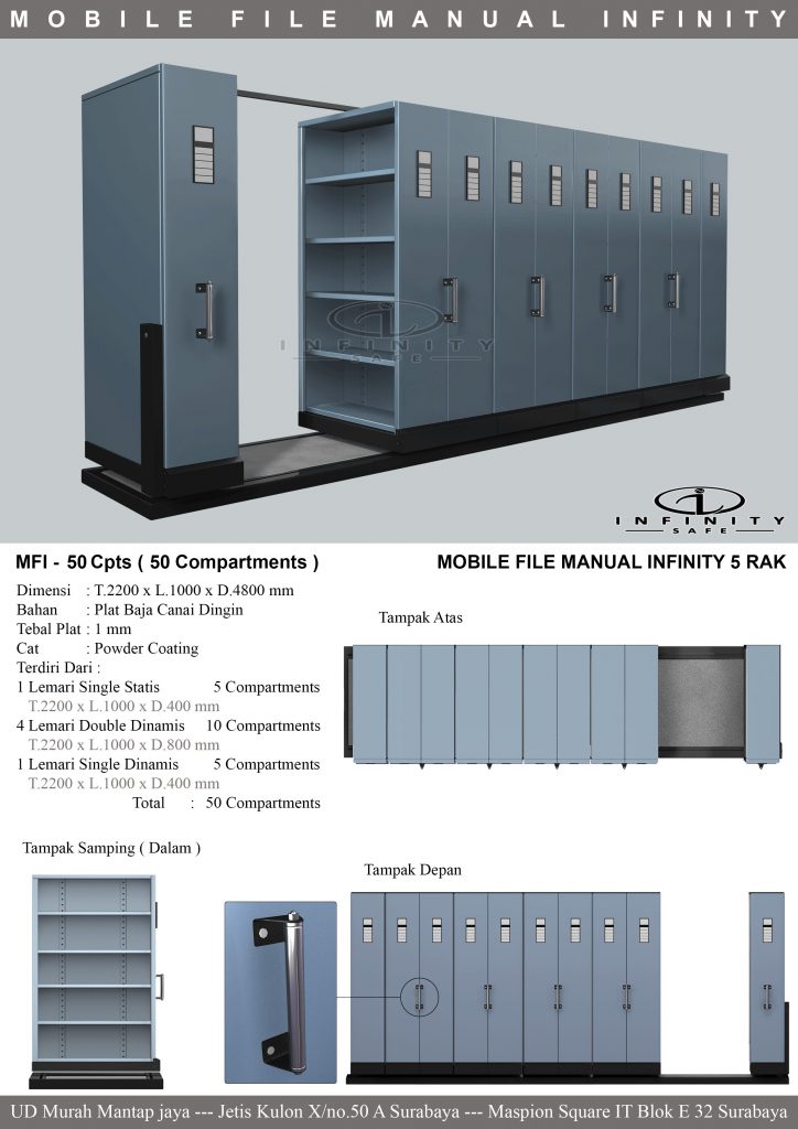 Brosur Mobile File Infinity 50 Compartment 5 Rak