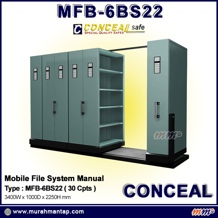 Mobile File Conceal MFB-6BS22 (30 Compartment)