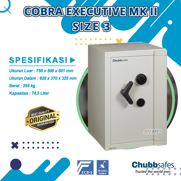 Brankas Chubb Cobra Executive MK II Size 3