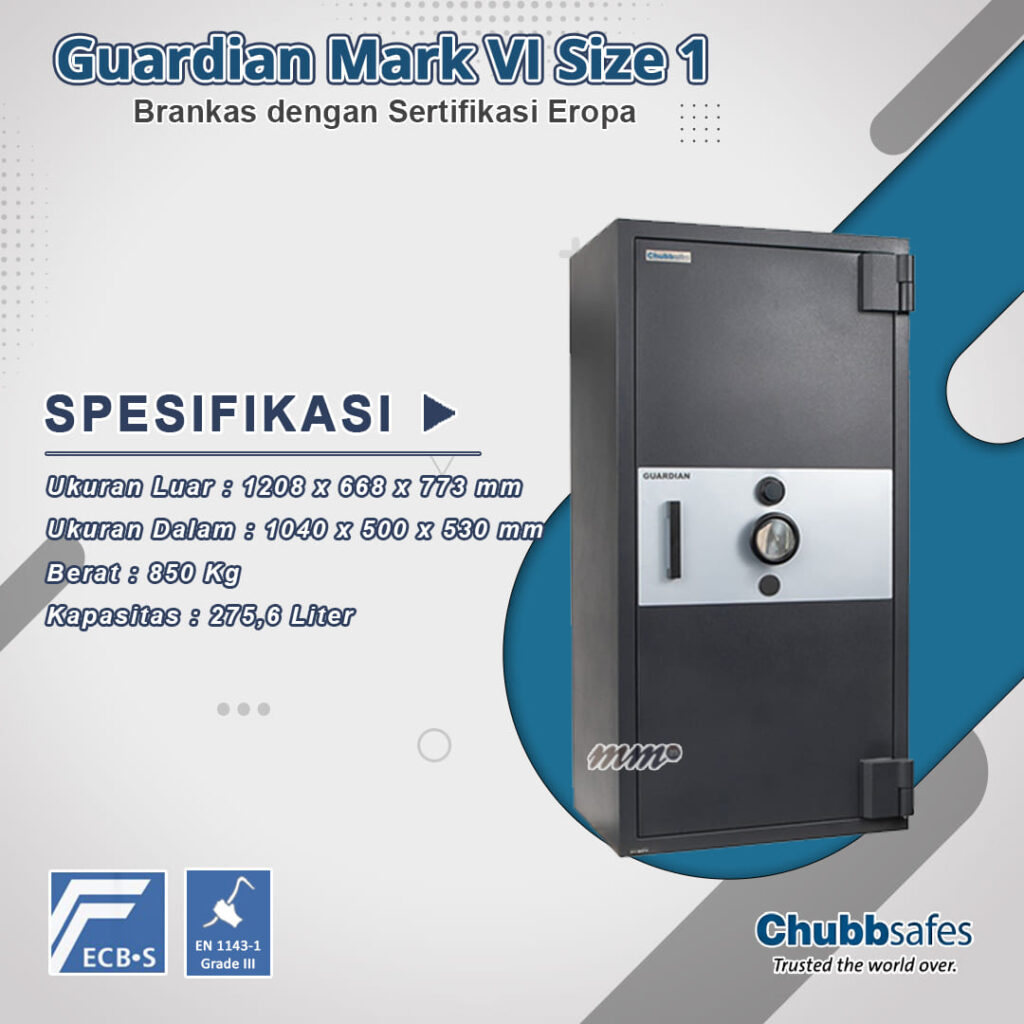 Brankas Chubb Guardian MK VI Size 1