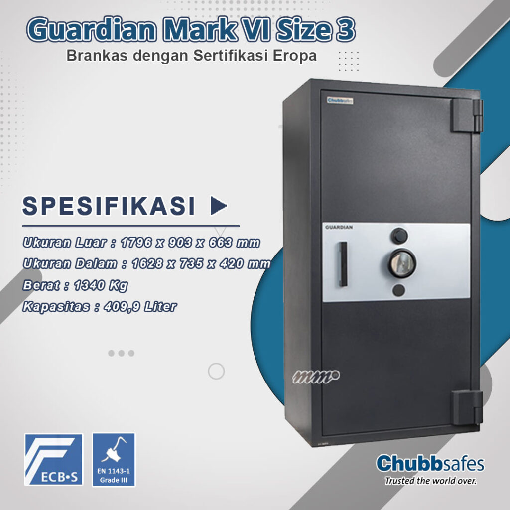 Brankas Chubb Guardian MK VI Size 3