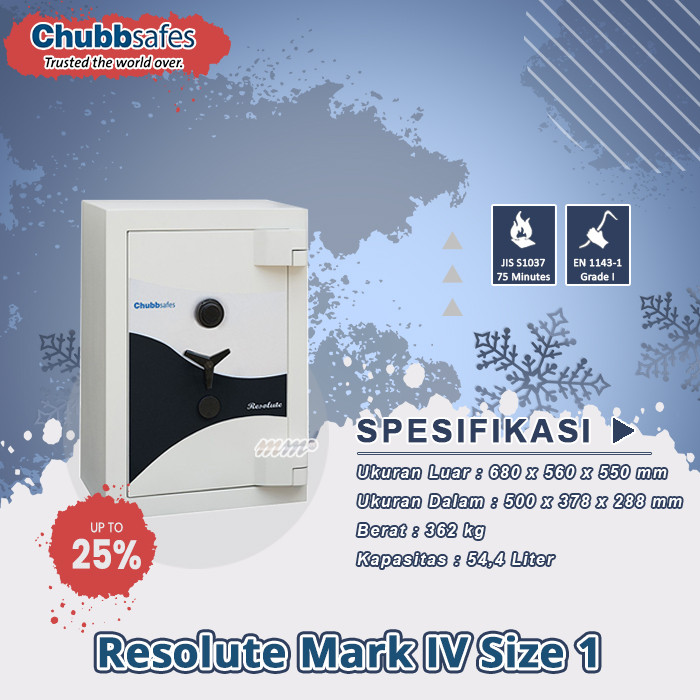 Brankas Chubbsafes Resolute MK IV Size 1