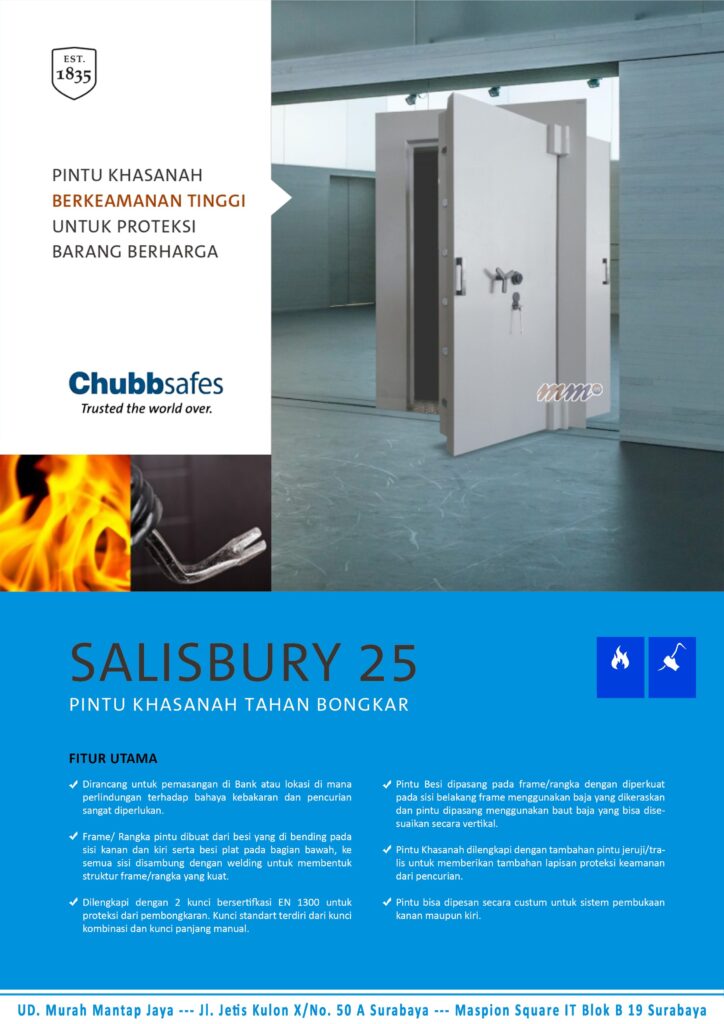 Brosur Pintu Khasanah Chubbsafes Salisbury 25 Pic 1