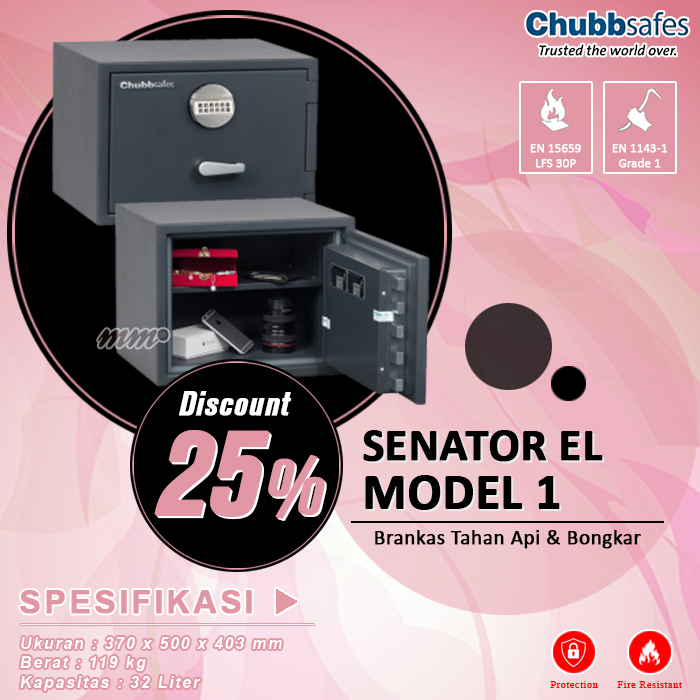 Brankas Chubbsafes Senator EL Model 1