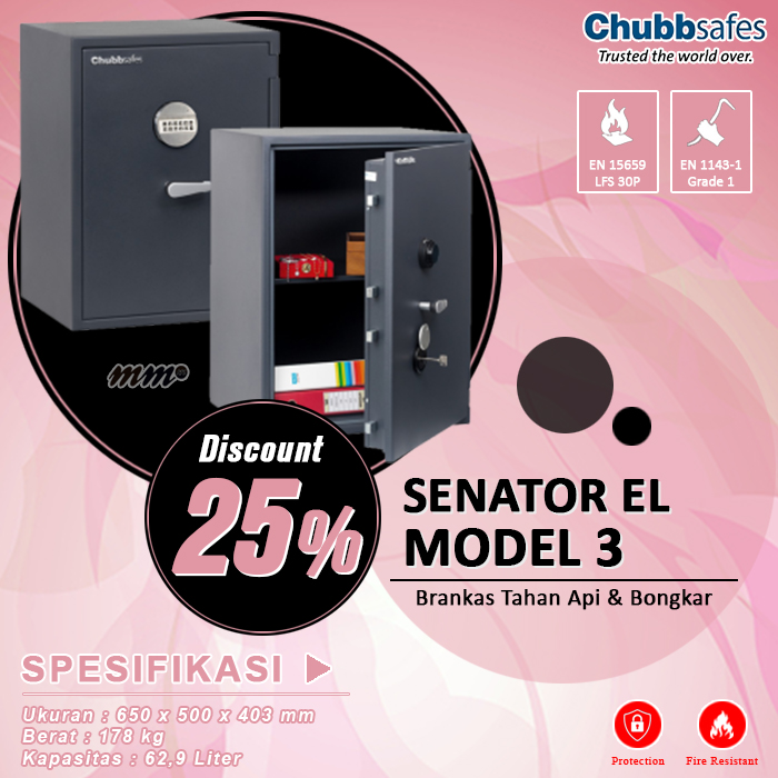 Brankas Chubbsafes Senator EL Model 3
