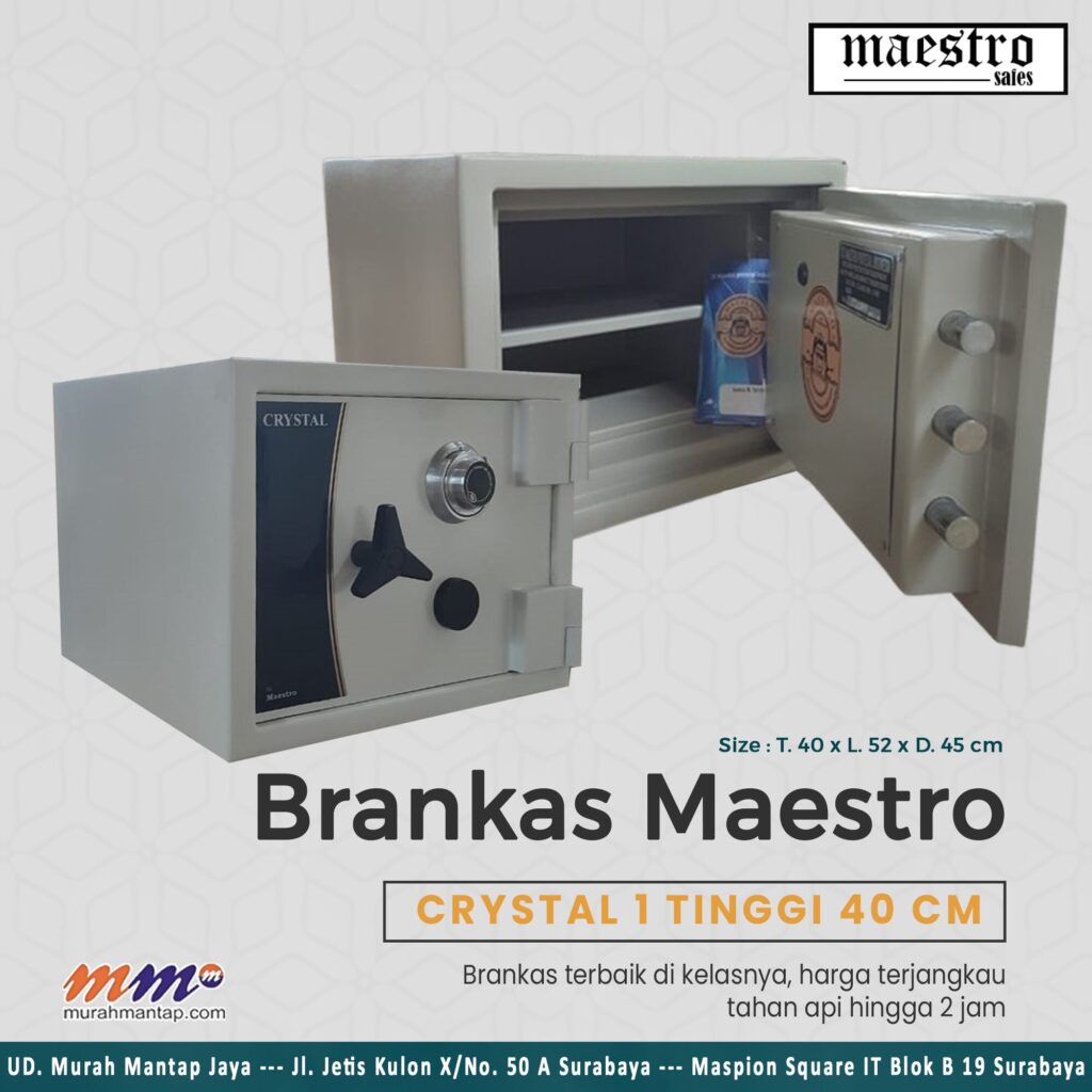 Brankas Maestro Crystal Size 1 Tinggi 40 cm