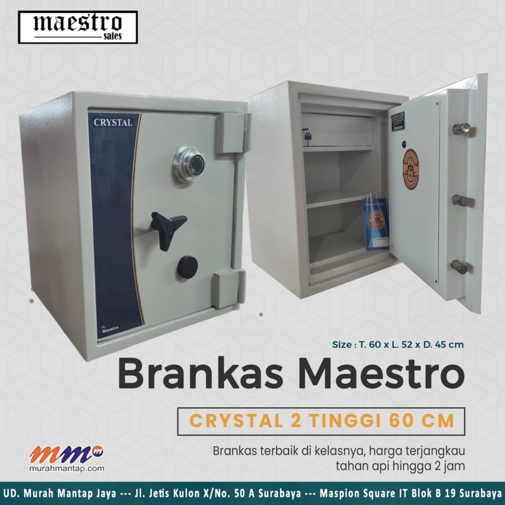 Brankas Maestro Crystal Size 2 Tinggi 60 cm
